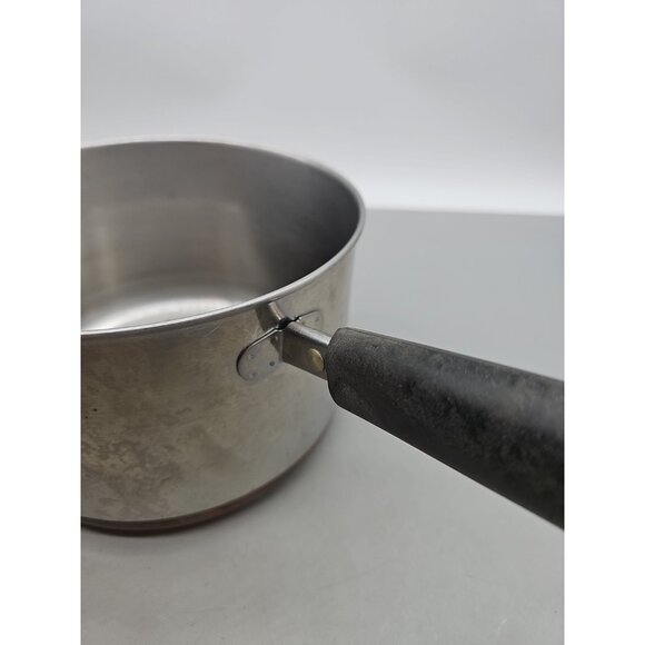 3 Quart Revere Ware SS Copper Clad Bottom Sauce Pan w/Lid - Picture 6 of 8